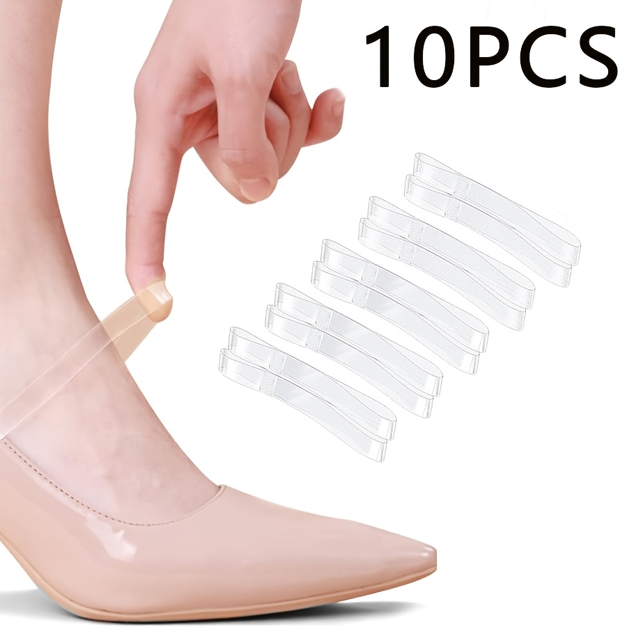 Gear Tie Reusable - 10 Pezzi Lacci Invisibili Trasparenti Antiscivolo,