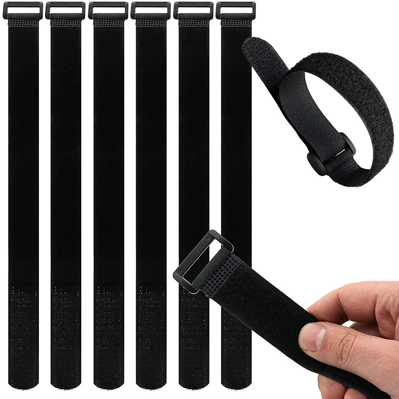 Gear Tie Reusable - 5/10 pezzi riutilizzabili cinghie con gancio