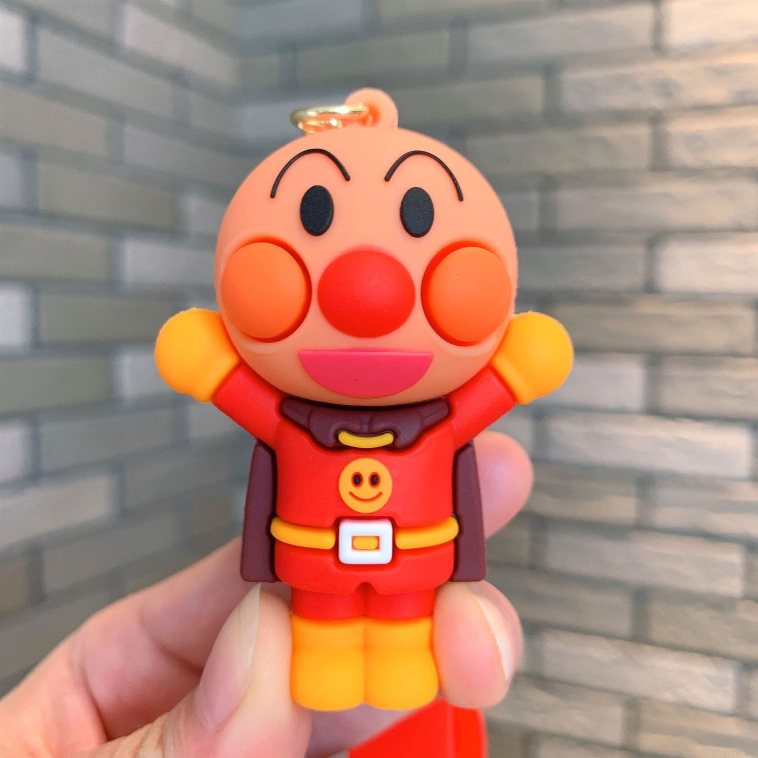 Carabiner Keychain - Nuovo Portachiavi Cartoon Anpanman, Figurina 3D