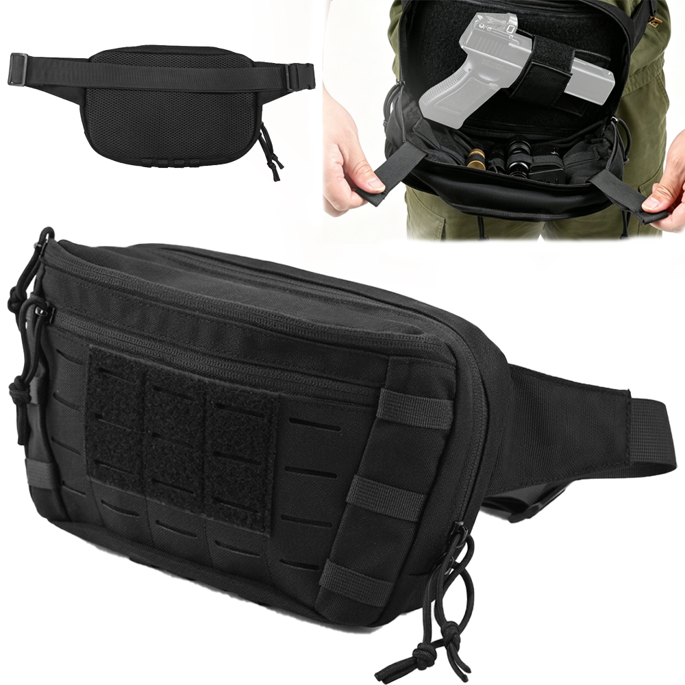 Edc Concealed Carry Fanny Pack - Borsa Tattica da Cintura per Pistola,