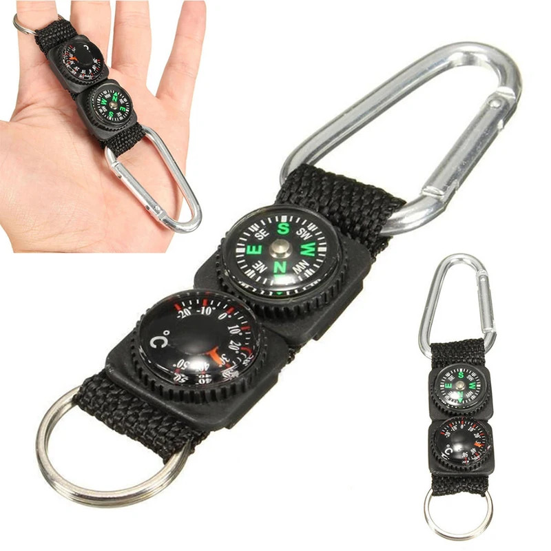 Compass Keychain Mini - 1pc universale multifunzione 3 in 1