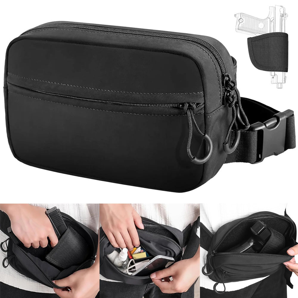 Edc Concealed Carry Fanny Pack - Borsa per pistola da trasporto nascosta