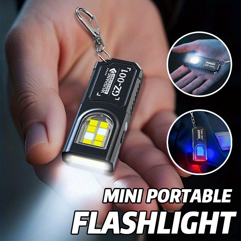 Keychain Flashlight - Potente Mini Torcia LED COB Portachiavi,
