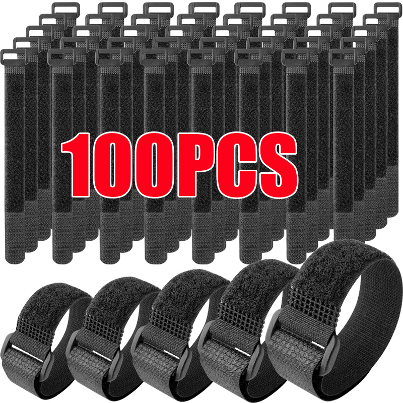 Gear Tie Reusable - 10-100 pezzi riutilizzabili fascette con gancio