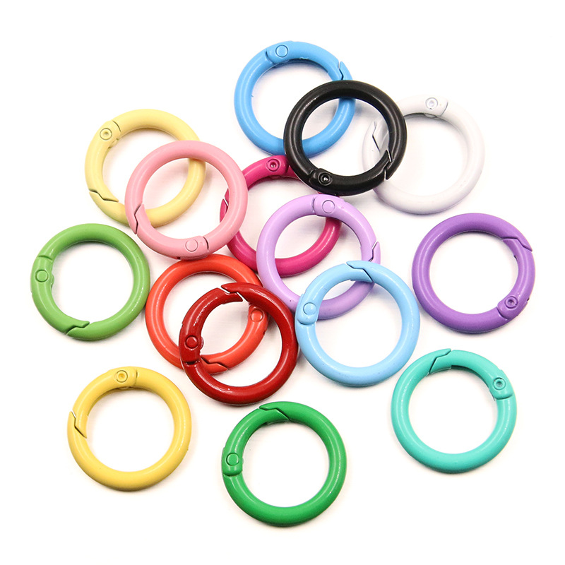 Carabiner Keychain - 5-20 pz Colorato Primavera O Anelli