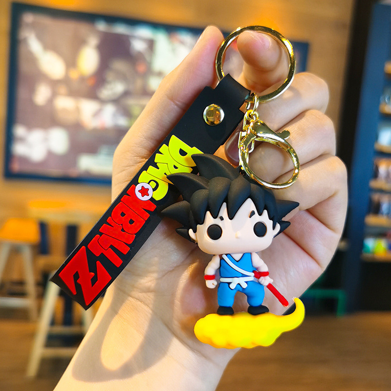 Carabiner Keychain - Portachiavi PVC di Goku di Dragon