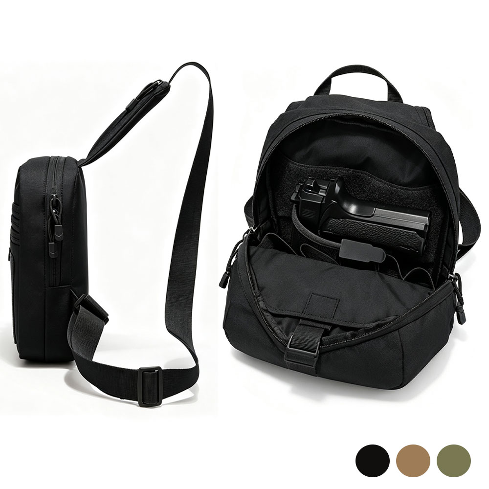 Edc Concealed Carry Holster - Borsa Tattica da Petto a Tracolla,