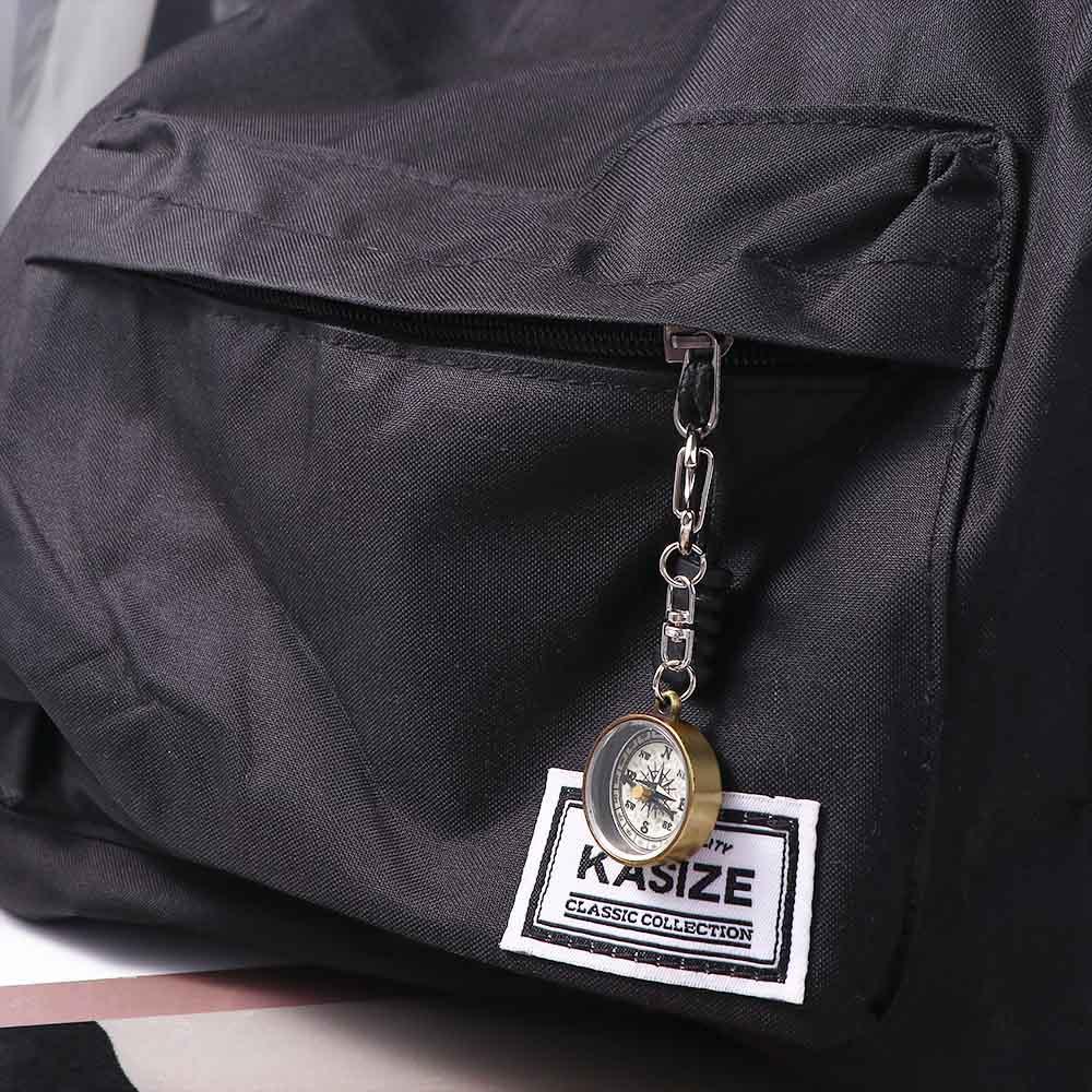Compass Keychain Mini - 1 Pezzo Portachiavi in Lega di