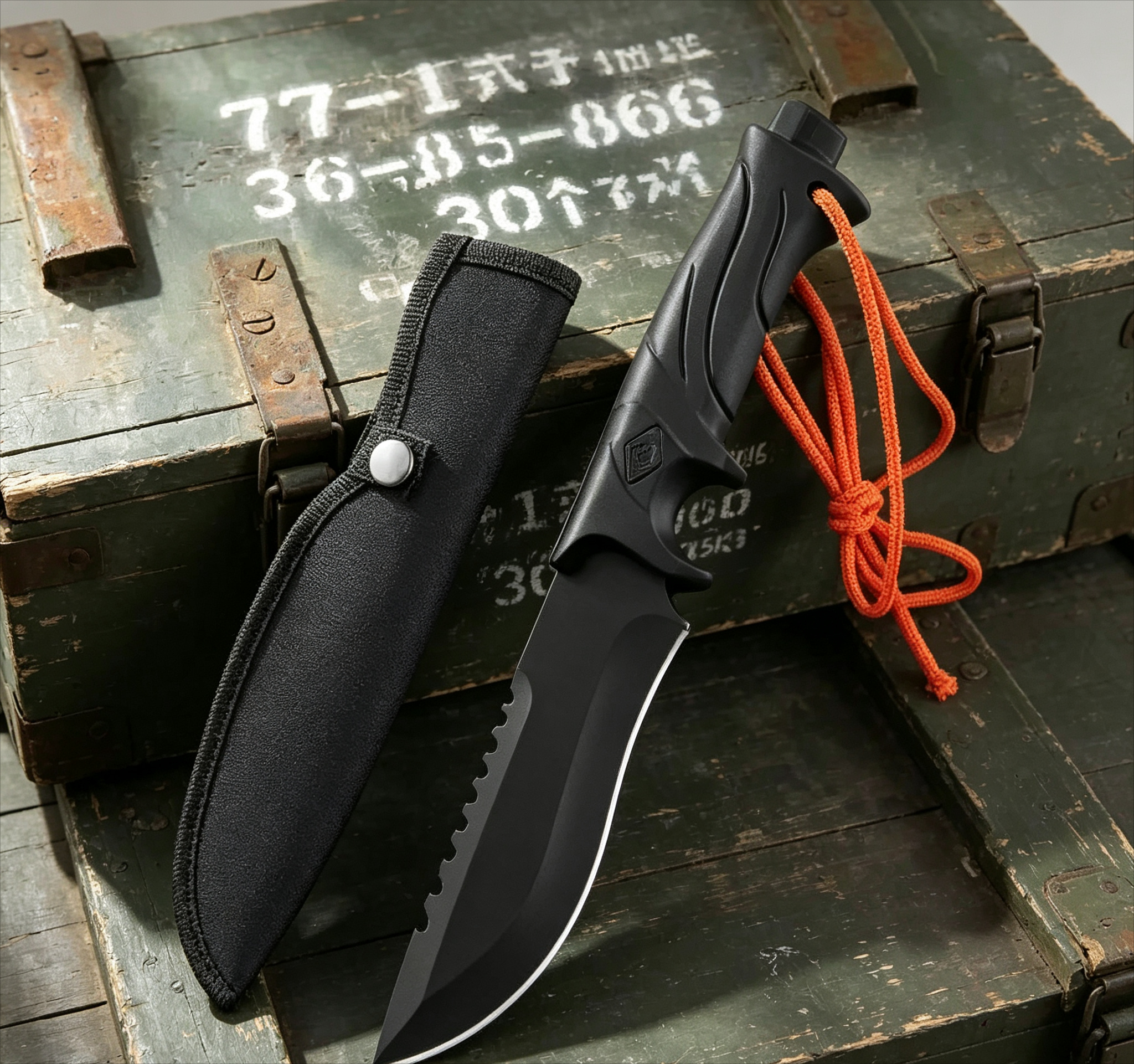 Edc Carry Fixed Blade - Coltello a lama fissa multiuso per