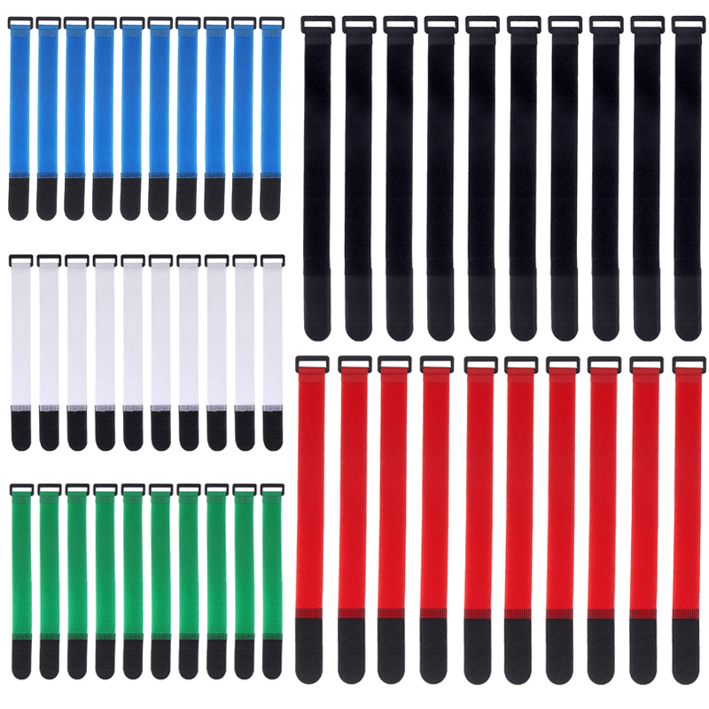 Gear Tie Reusable - 10 pz 2.5 cm di Larghezza