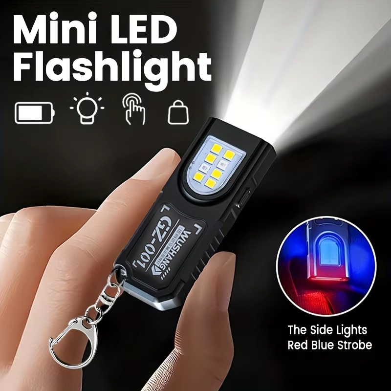Keychain Flashlight - Torcia portachiavi multifunzionale Mini torcia ricaricabile