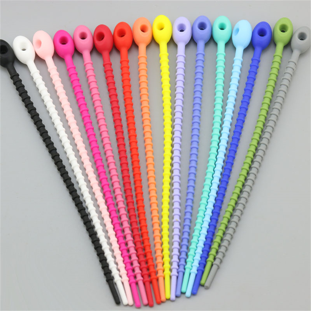 Gear Tie Reusable - 10 Pezzi/Lotto Fascette in Silicone Riutilizzabili