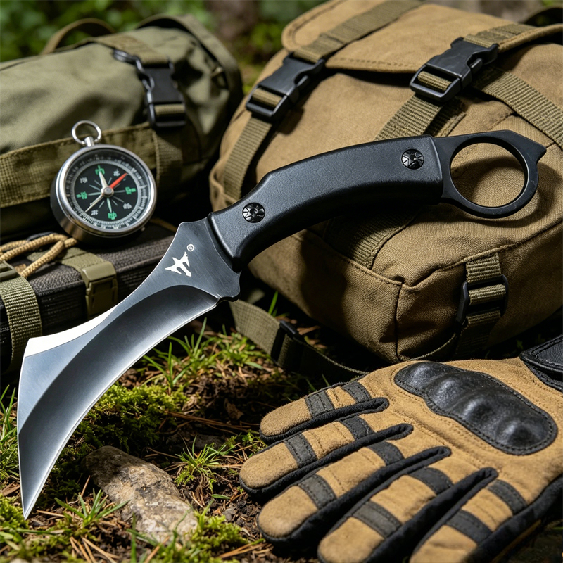 Edc Fixed Blade Deep Carry - Coltello a forma di artiglio con