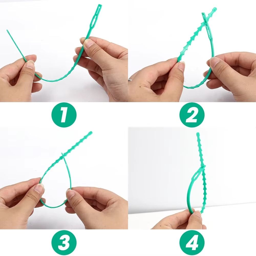 Gear Tie Reusable - 100 pz 13/17/23 cm fascette per