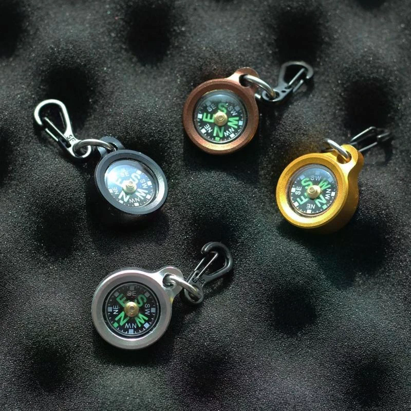 Compass Keychain Mini - Mini ciondolo portachiavi bussola in lega