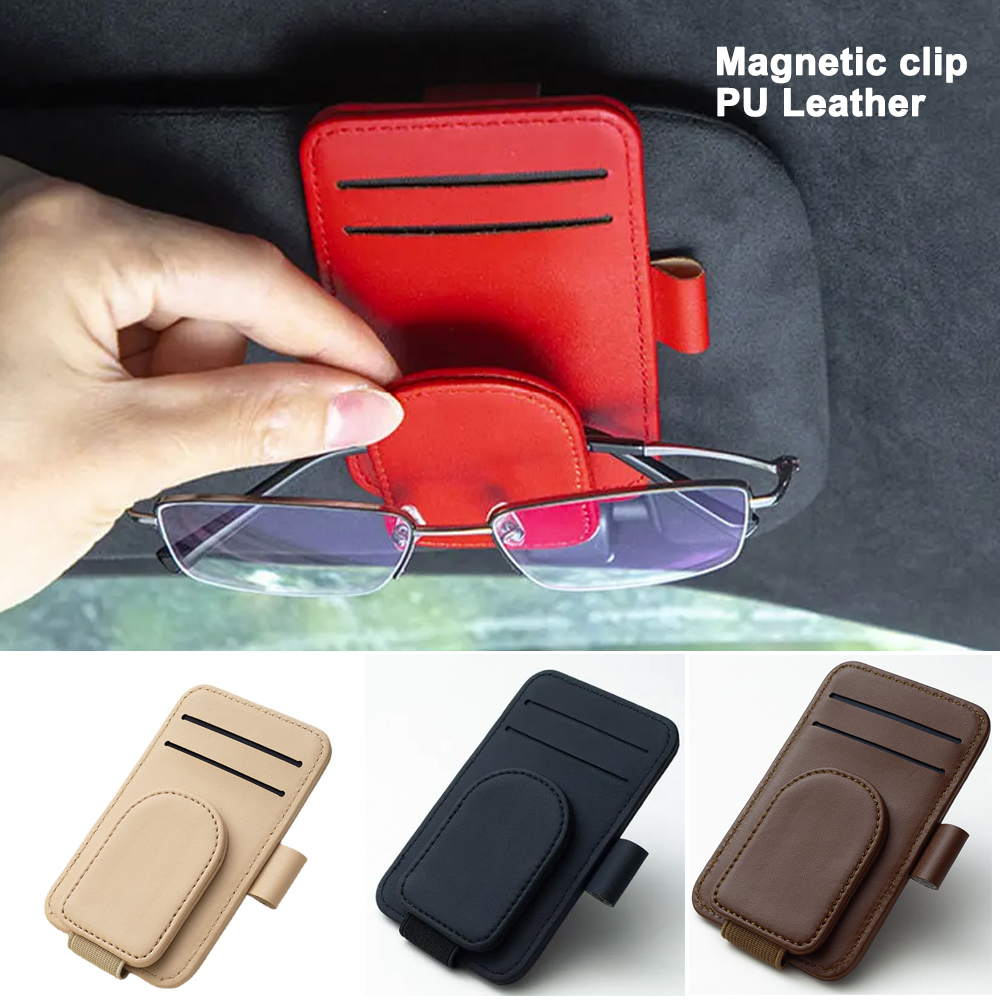 Edc Carry Pen - Portaocchiali Multifunzionale in Pelle PU per