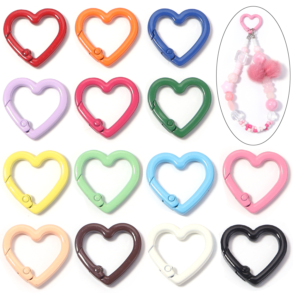 Carabiner Keychain - 5 pezzi Moschettoni a molla a