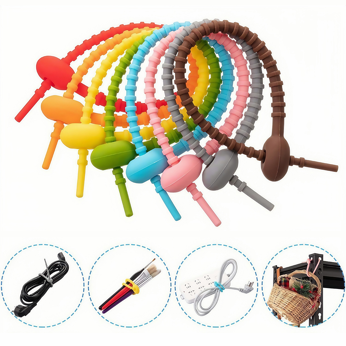 5/10PCS Fascette per borse riu - Gear Tie Reusable recensione e prezzo