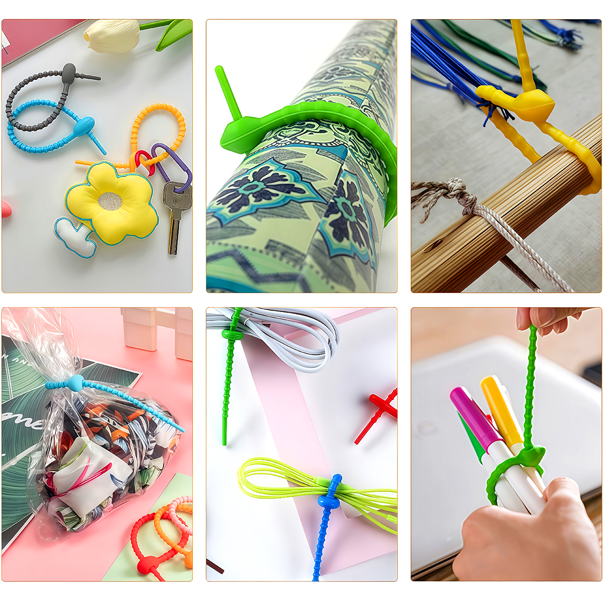 5/10PCS Fascette per borse riu - Gear Tie Reusable recensione e prezzo