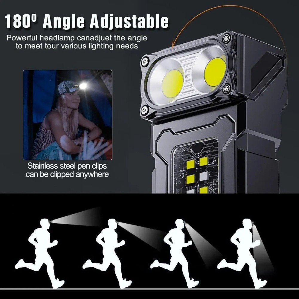 180 °   Torcia LED Rotante Ric - Keychain Flashlight recensione e prezzo