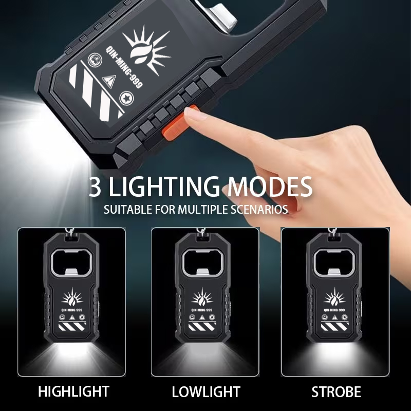Torcia portatile a LED COB da  - Keychain Flashlight recensione e prezzo