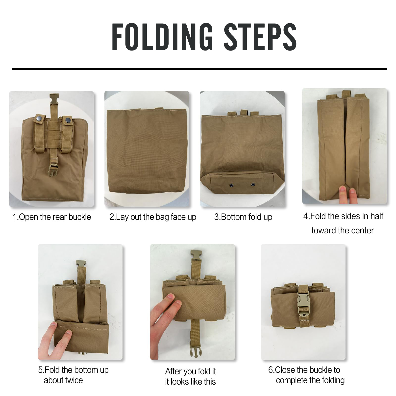 Nuovo Molle Pieghevole Dump Dr - Edc Carry Pocket recensione e prezzo