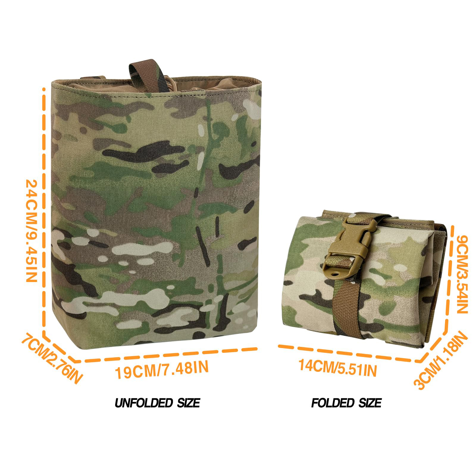 Nuovo Molle Pieghevole Dump Dr - Edc Carry Pocket recensione e prezzo
