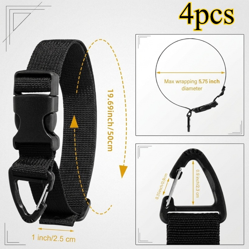 4 Pezzi Cinghie Regolabili per - Gear Tie Reusable recensione e prezzo