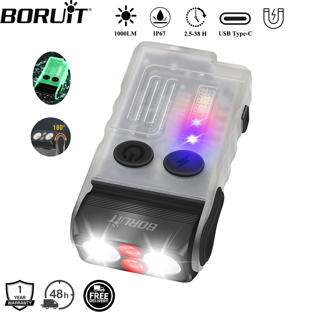 BORUiT V20 Cicalino EDC Portac - Keychain Flashlight recensione e prezzo