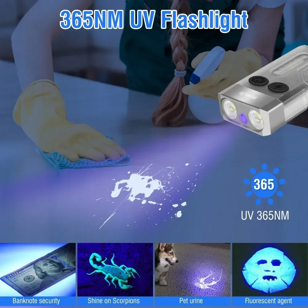 BORUiT V10 Portachiavi UV LED  - Keychain Flashlight recensione e prezzo