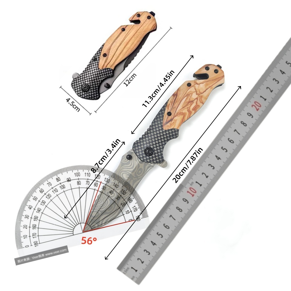 Coltello Pieghevole con Motivo - Edc Carry Pocket Knife recensione e prezzo