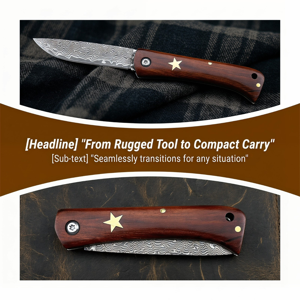 Coltello Tascabile Pieghevole  - Edc Fixed Blade Deep Carry recensione e prezzo