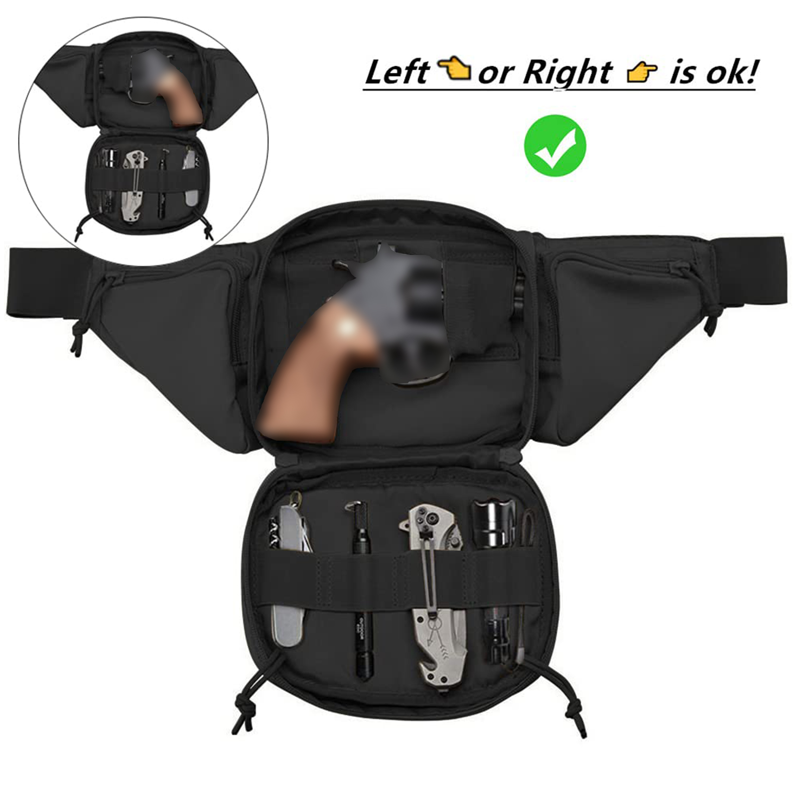 Tactical marsupio fondina per  - Edc Concealed Carry Fanny Pack recensione e prezzo
